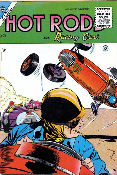 Cover for Hot Rods and Racing Cars (Charlton, 1951 series) #24