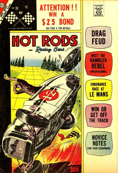 Cover for Hot Rods and Racing Cars (Charlton, 1951 series) #33