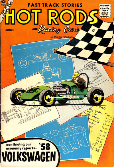 Cover for Hot Rods and Racing Cars (Charlton, 1951 series) #37
