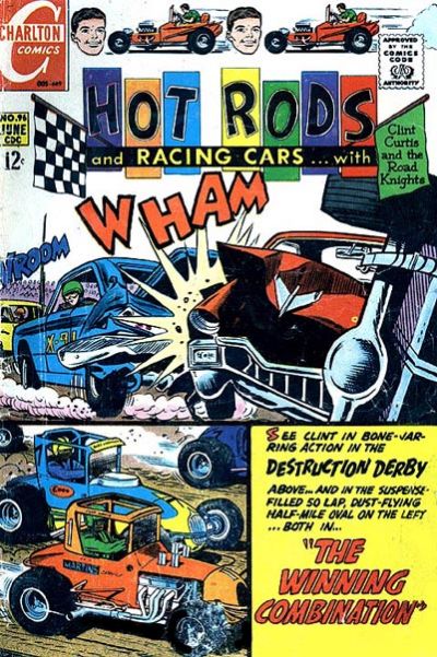 Cover for Hot Rods and Racing Cars (Charlton, 1951 series) #96