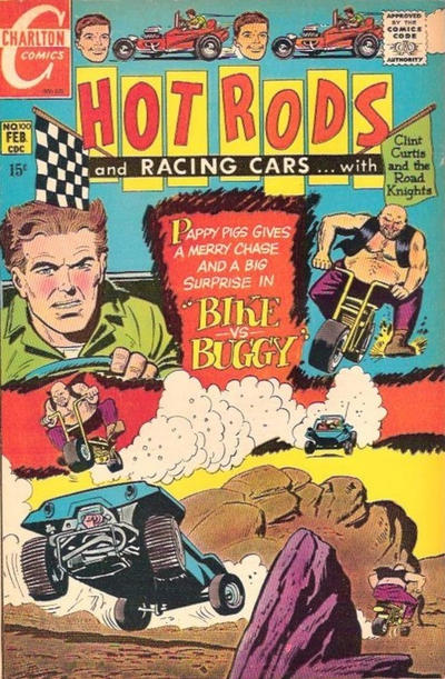 Cover for Hot Rods and Racing Cars (Charlton, 1951 series) #100
