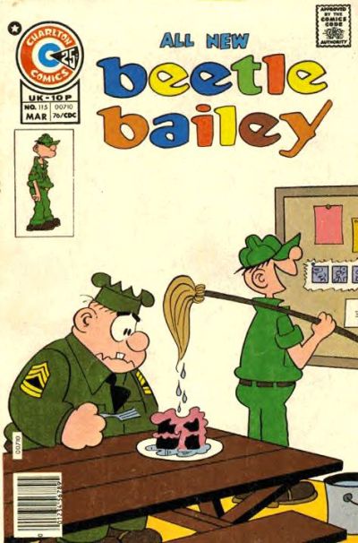 Cover for Beetle Bailey (Charlton, 1969 series) #115