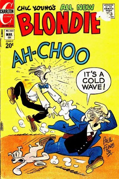 Cover for Blondie (Charlton, 1969 series) #203