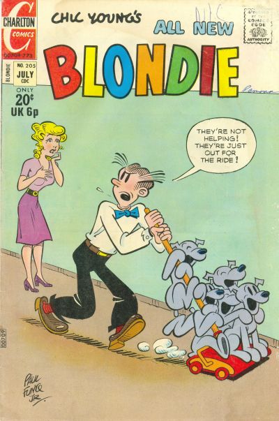 Cover for Blondie (Charlton, 1969 series) #205
