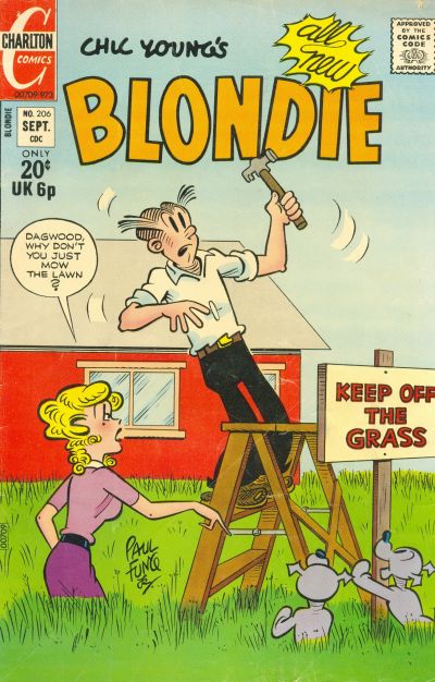 Cover for Blondie (Charlton, 1969 series) #206