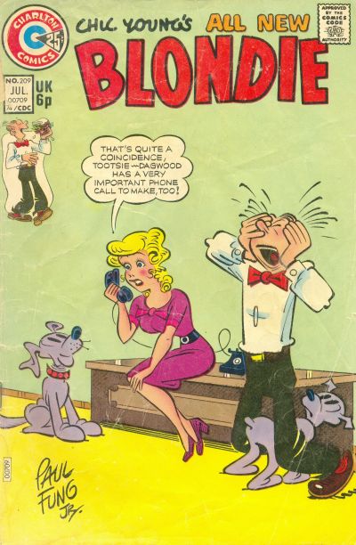 Cover for Blondie (Charlton, 1969 series) #209