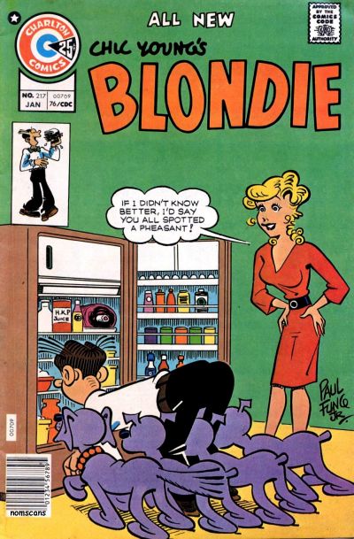 Cover for Blondie (Charlton, 1969 series) #217