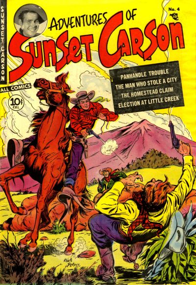 Cover for Sunset Carson Comics (Charlton, 1951 series) #4