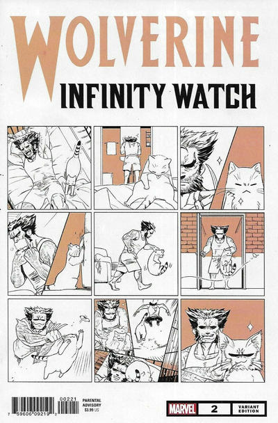 Cover for Wolverine: Infinity Watch (Marvel, 2019 series) #2 [Nao Fuji "Marvel Meow"]