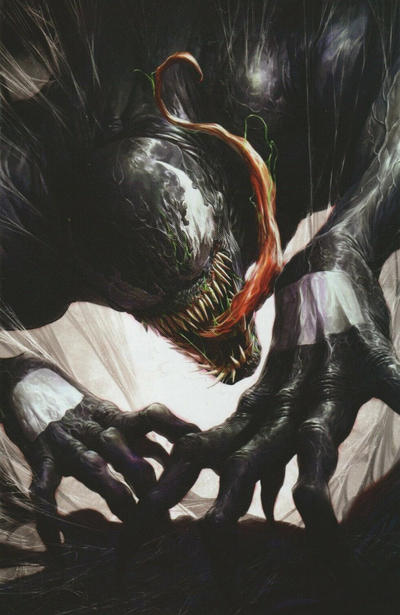 Cover for Venom (Marvel, 2018 series) #28 (193) [Illuminati Exclusive - Dave Rapoza Virgin Art Whiteout]