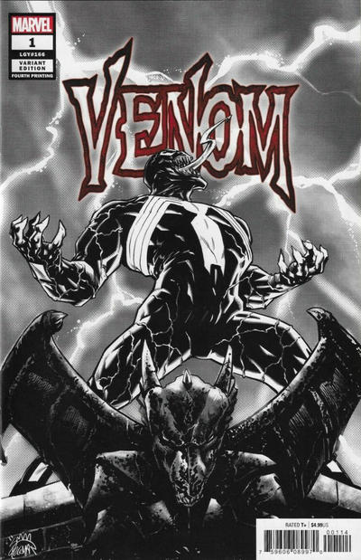 Cover for Venom (Marvel, 2018 series) #1 (166) [Variant Edition - Fourth Printing - Ryan Stegman Cover]