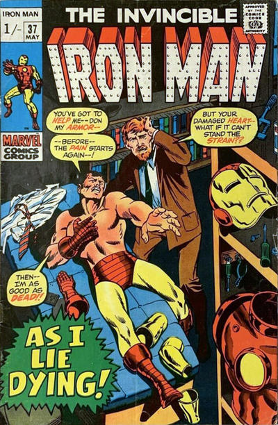 Cover for Iron Man (Marvel, 1968 series) #37 [British]