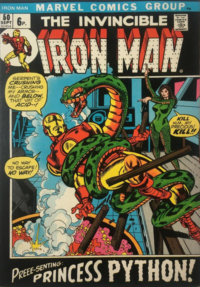Cover for Iron Man (Marvel, 1968 series) #50 [British]
