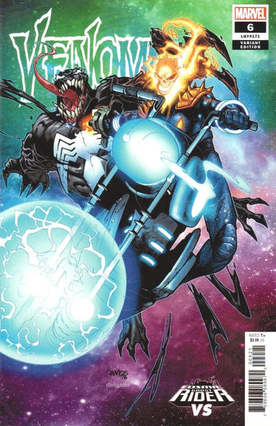 Cover for Venom (Marvel, 2018 series) #6 (171) [Humberto Ramos - 'Cosmic Ghost Rider vs' Cover]