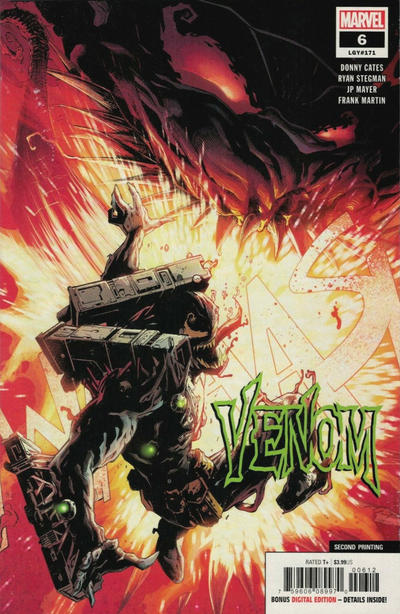 Cover for Venom (Marvel, 2018 series) #6 (171) [Second Printing - Ryan Stegman Cover]