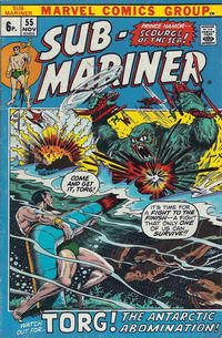 Cover for Sub-Mariner (Marvel, 1968 series) #55 [British]