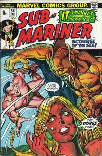 Cover for Sub-Mariner (Marvel, 1968 series) #58 [British]