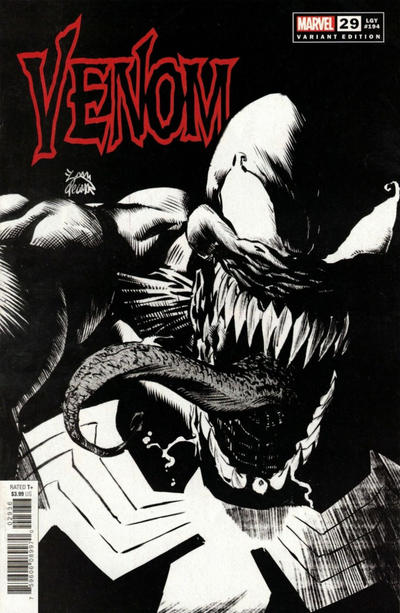 Cover for Venom (Marvel, 2018 series) #29 (194) [Ryan Stegman Black and White]