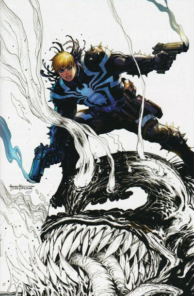 Cover for Venom (Marvel, 2018 series) #29 (194) [Illuminati Exclusive - Tyler Kirkham Virgin Color Splash]
