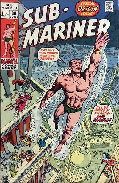 Cover for Sub-Mariner (Marvel, 1968 series) #38 [British]
