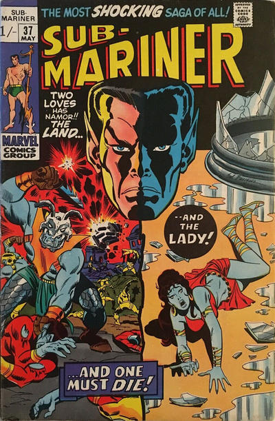 Cover for Sub-Mariner (Marvel, 1968 series) #37 [British]