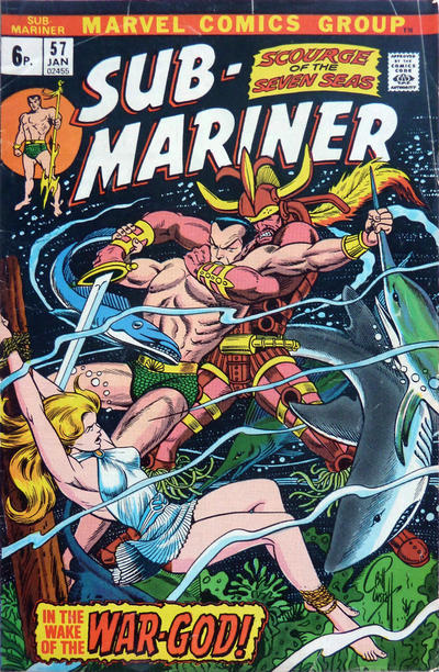 Cover for Sub-Mariner (Marvel, 1968 series) #57
