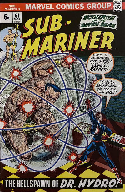 Cover for Sub-Mariner (Marvel, 1968 series) #61 [British]