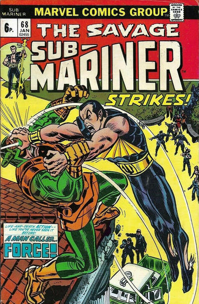 Cover for Sub-Mariner (Marvel, 1968 series) #68 [British]