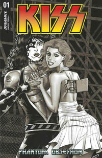 Cover Thumbnail for KISS: Phantom Obsession (Dynamite Entertainment, 2021 series) #1 [Black and White Cover Tim Seeley]