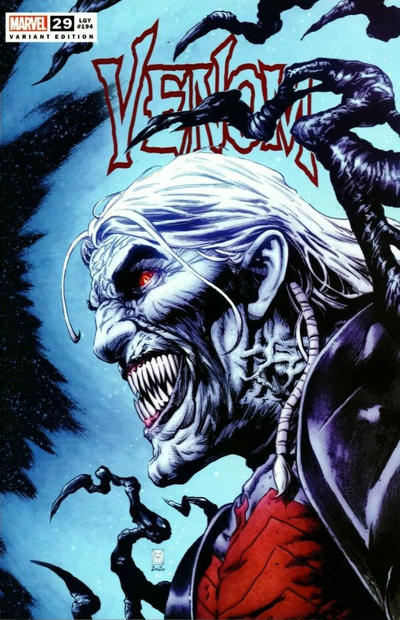 Cover for Venom (Marvel, 2018 series) #29 (194) [Comic Elite Exclusive - Valerio Giangiordano]