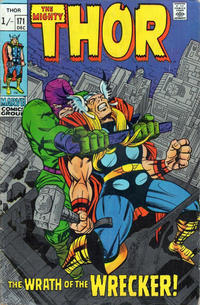 Cover for Thor (Marvel, 1966 series) #171 [British]