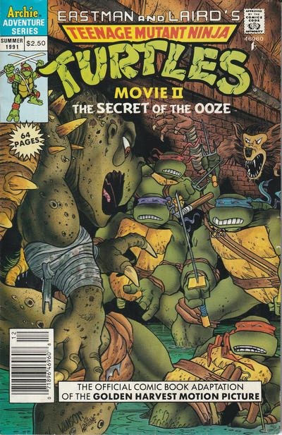 Cover for Teenage Mutant Ninja Turtles Adventures: Movie II (Archie, 1991 series) [Newsstand]