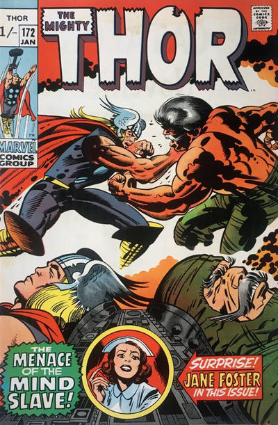 Cover for Thor (Marvel, 1966 series) #172 [British]