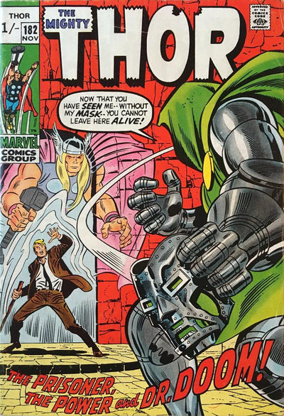Cover for Thor (Marvel, 1966 series) #182 [British]