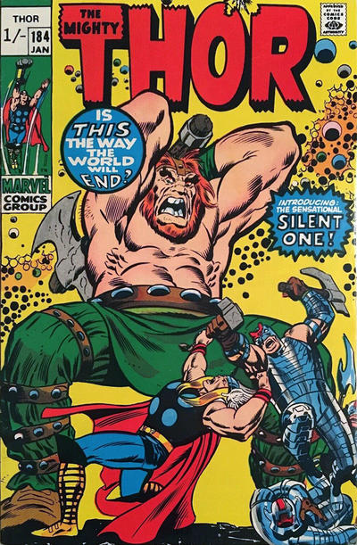 Cover for Thor (Marvel, 1966 series) #184 [British]