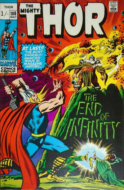 Cover for Thor (Marvel, 1966 series) #188 [British]