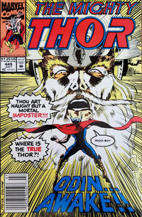 Cover for Thor (Marvel, 1966 series) #449 [Newsstand]