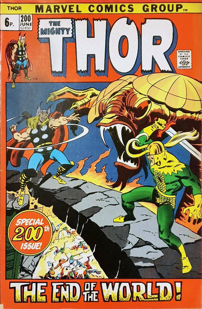 Cover for Thor (Marvel, 1966 series) #200 [British]