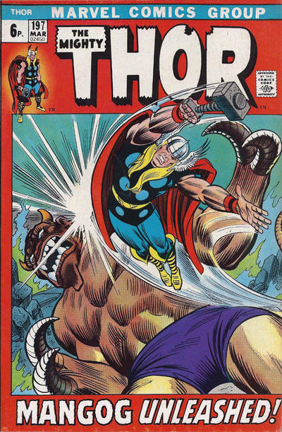 Cover for Thor (Marvel, 1966 series) #197 [British]