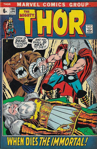 Cover for Thor (Marvel, 1966 series) #198 [British]