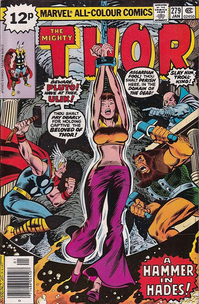 Cover for Thor (Marvel, 1966 series) #279 [British]
