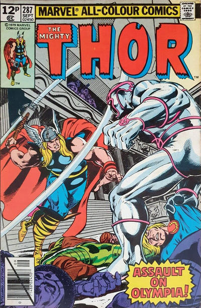 Cover for Thor (Marvel, 1966 series) #287 [British]