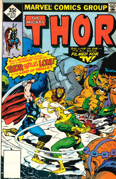 Cover for Thor (Marvel, 1966 series) #275 [Whitman]