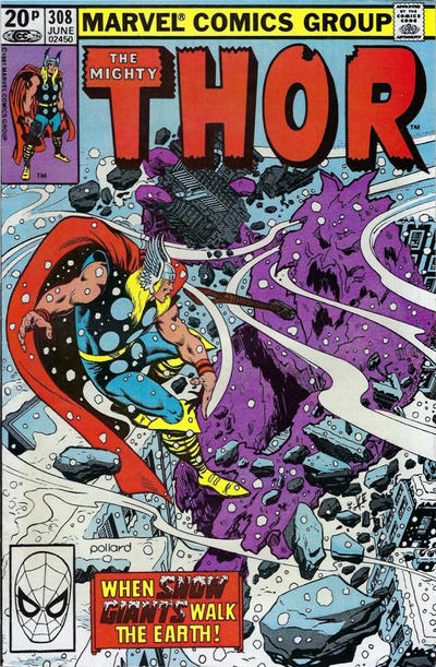 Cover for Thor (Marvel, 1966 series) #308 [British]