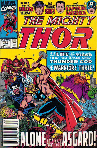 Cover for Thor (Marvel, 1966 series) #434 [Newsstand]