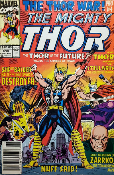 Cover for Thor (Marvel, 1966 series) #438 [Newsstand]