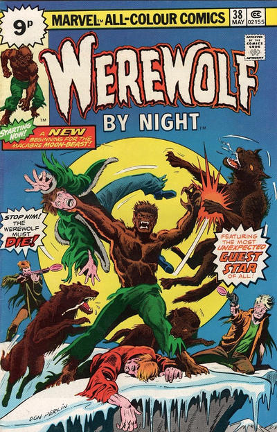 Cover for Werewolf by Night (Marvel, 1972 series) #38 [British]