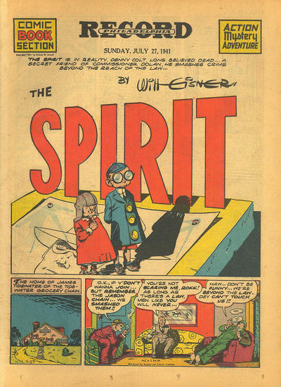 Cover for The Spirit (Register and Tribune Syndicate, 1940 series) #7/27/1941 [Philadelphia Record edition]