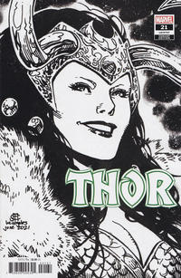 Cover Thumbnail for Thor (Marvel, 2020 series) #21 (747) [Jim Cheung Headshot Variant]