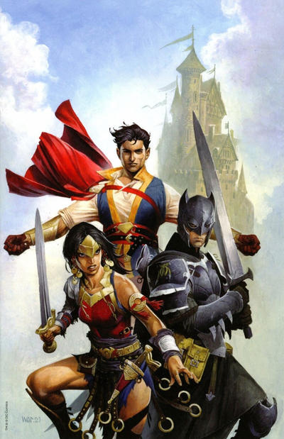 Cover for Dark Knights of Steel (DC, 2022 series) #1 [Wayne Reynolds Cardstock Team Variant Cover]